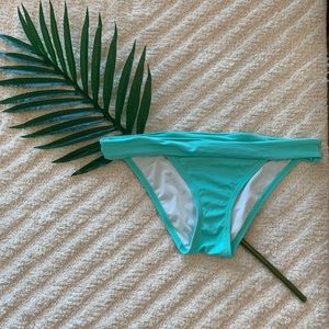 Victoria’s Secret Swim | The Cheeky Fold Over Swim Bottoms | Teal | S